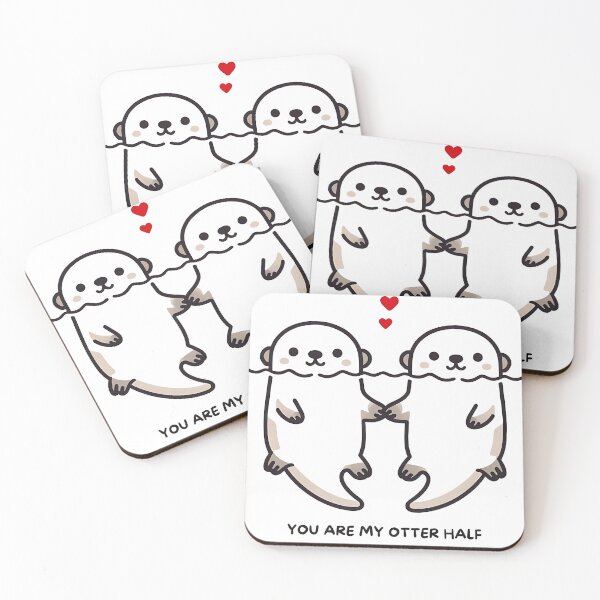 Item preview, You Are My Otter Half Cute Otter Couple Love Pun Design designed and sold by MigNetZ.