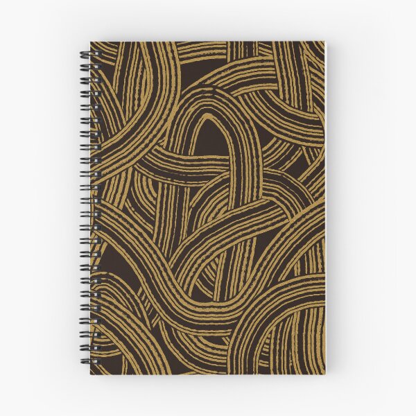 Item preview, Tangeld brush strokes modern style print Gold and black tones designed and sold by trefail.