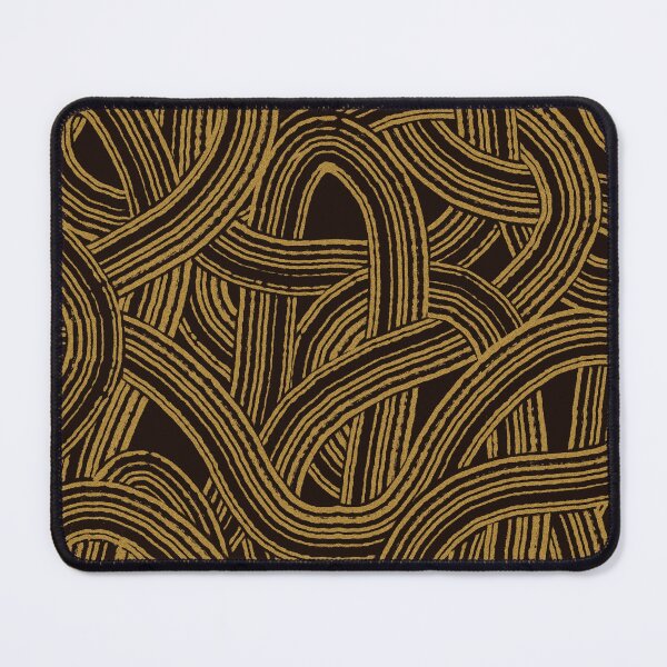 Item preview, Tangeld brush strokes modern style print Gold and black tones designed and sold by trefail.