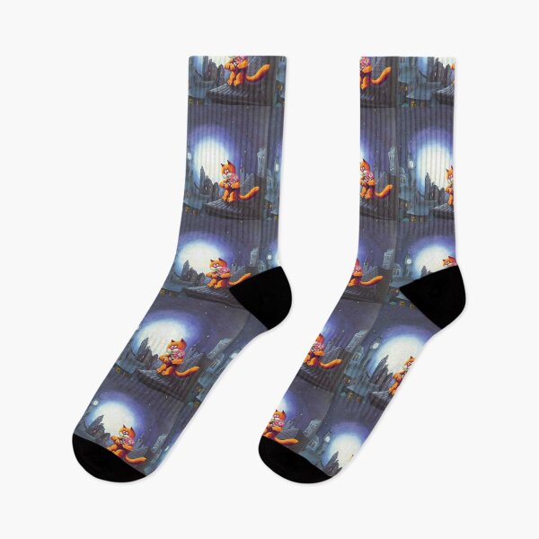 Item preview, Romantic Rooftop Cat Under the Starry Sky designed and sold by Psycho-Crazy.