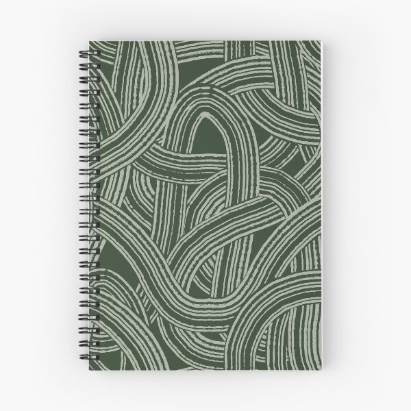 Item preview, Tangeld brush modern style print strokes Green tones designed and sold by trefail.