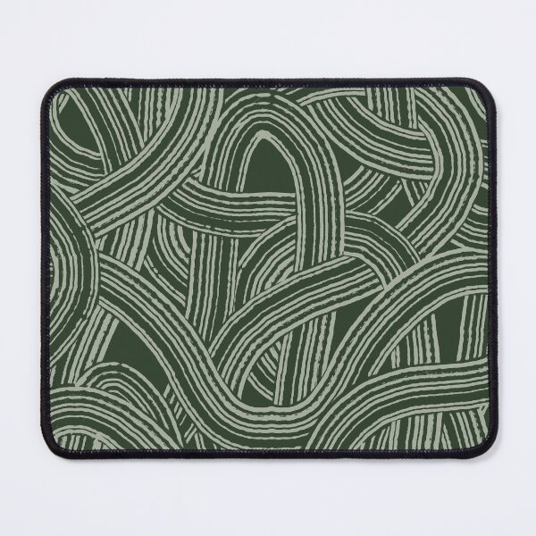 Item preview, Tangeld brush modern style print strokes Green tones designed and sold by trefail.