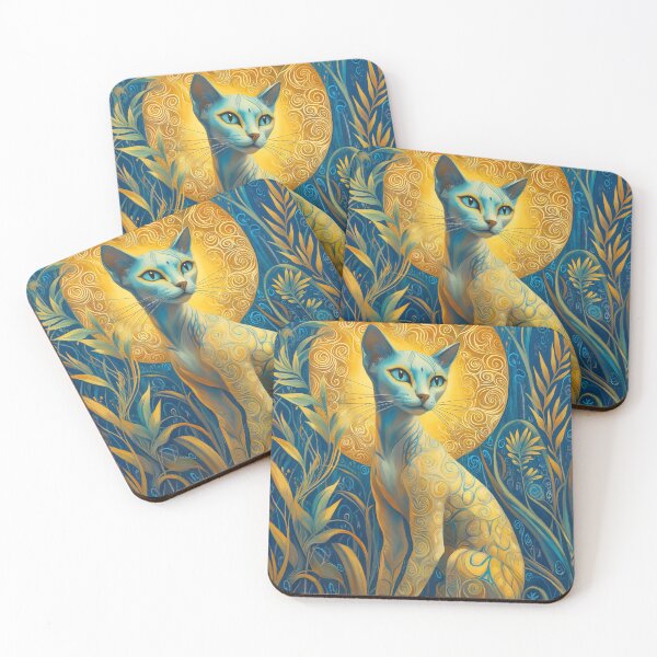 Item preview, Beautiful Cat , detailed design. "Moonlit Majesty". designed and sold by Shoot-The-Moon.