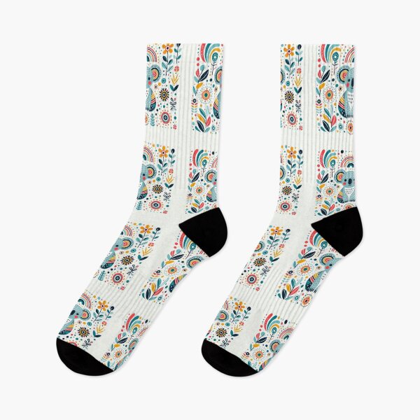 Item preview, Rainbow Scandinavian Folk Art - Colourful Koala Design by heidiannemorris designed and sold by FOLK ART FUSION by heidiannemorris.