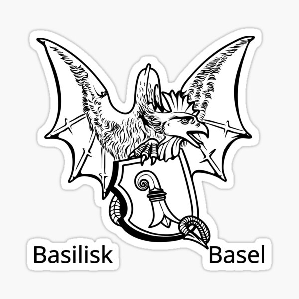 Vista previa del artículo con la obra «Basilisco de Basilea», diseñado y vendido por With Love From Basel.
