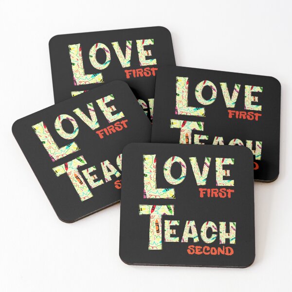 Item preview, Love first teach second teacher valentines designed and sold by Ela-graphicwiz.