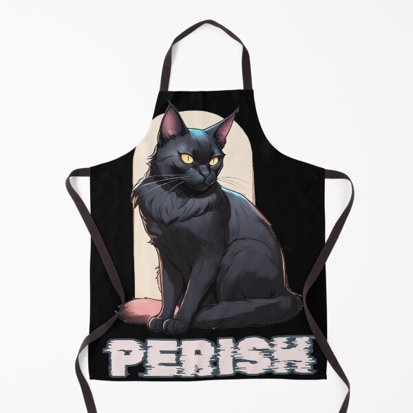 Item preview, Perish Black Cat Funny Meme designed and sold by CreatureZDesign.