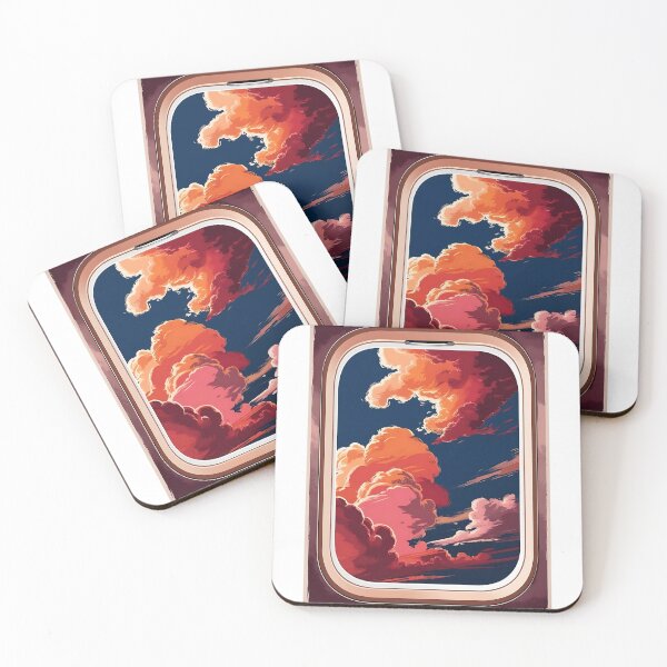 Item preview, Airplane Window View – Dramatic Sunset designed and sold by EMairplanes.