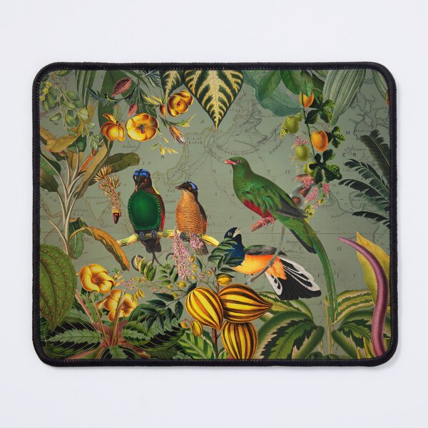 Item preview,  Mystic Vintage Exotic Mystic Colorful Birds Jungle Nightgarden - Green designed and sold by UtArt.