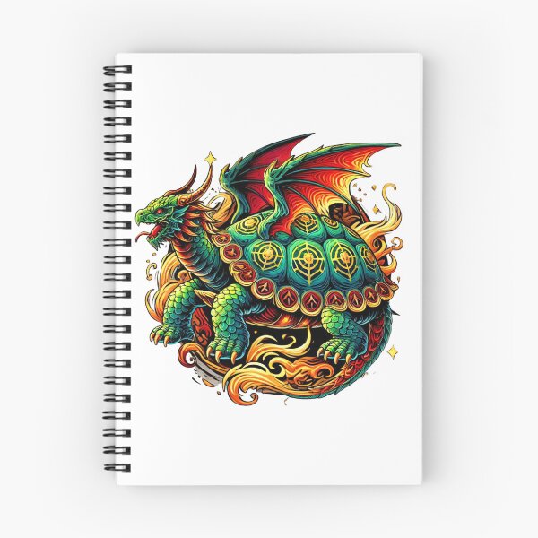 Aperçu de l'œuvre Fusion de tortues dragon mythiques – Art de créatures fantastiques créée et vendue par Nauert's.