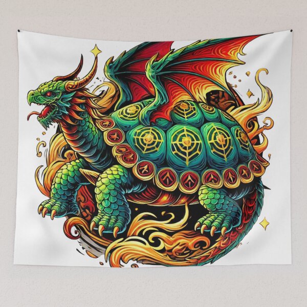 Item preview, Mythical Dragon Turtle Fusion - Fantasy Creature Art designed and sold by Nauert's.