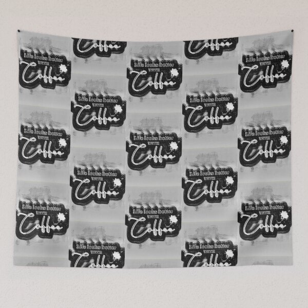 Item preview, Life looks better with coffee  designed and sold by Jus1sicpuppy.