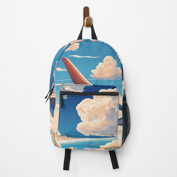 Item preview, Dreamy Daytime Airplane Window View – Clouds, Wing & Terrain designed and sold by EMairplanes.