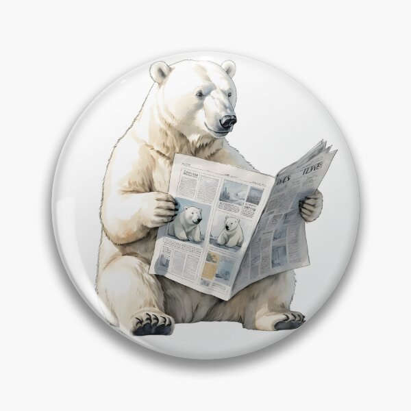 Item preview, Polar Bear News Reader designed and sold by vivian011425.