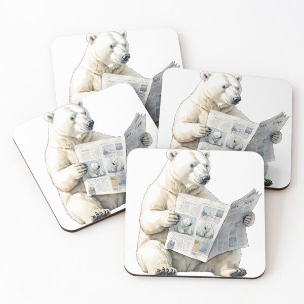 Item preview, Polar Bear News Reader designed and sold by vivian011425.