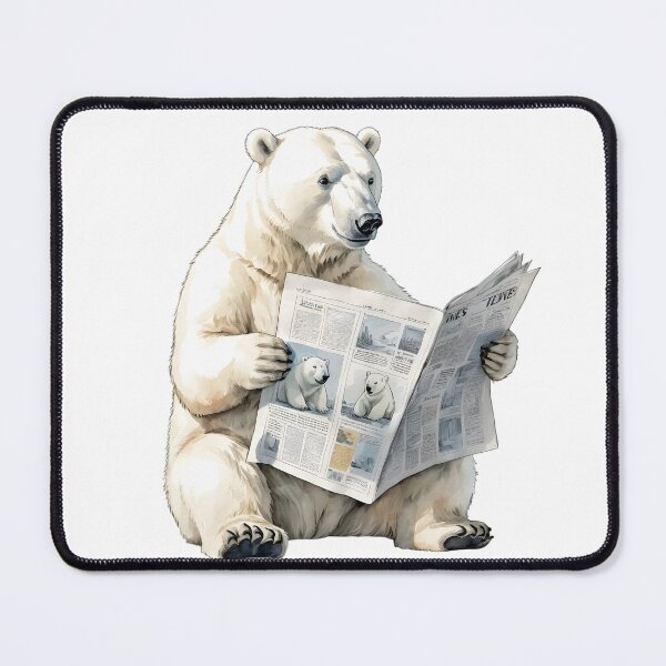 Item preview, Polar Bear News Reader designed and sold by vivian011425.