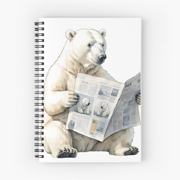 Item preview, Polar Bear News Reader designed and sold by vivian011425.