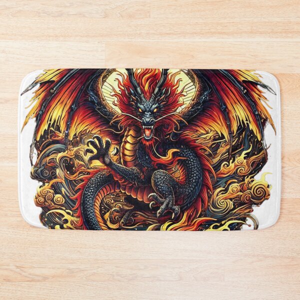 Item preview, Majestic Fire Dragon - Epic Fantasy Design designed and sold by Nauert's.