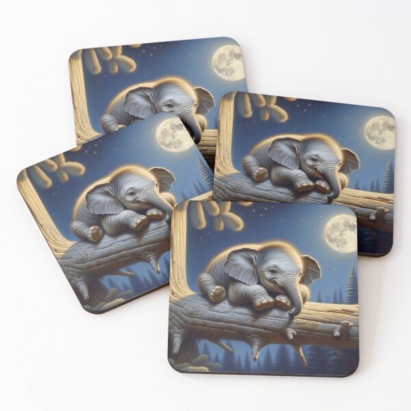 Item preview, Baby Elephant on a Branch designed and sold by M-Y-A-R-T-.