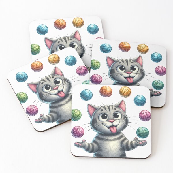 Item preview, Cat Juggler designed and sold by Wild-way Art.