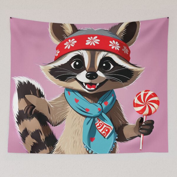 Item preview, Raccoon With Sweet Candy  designed and sold by Bunmigraphics .
