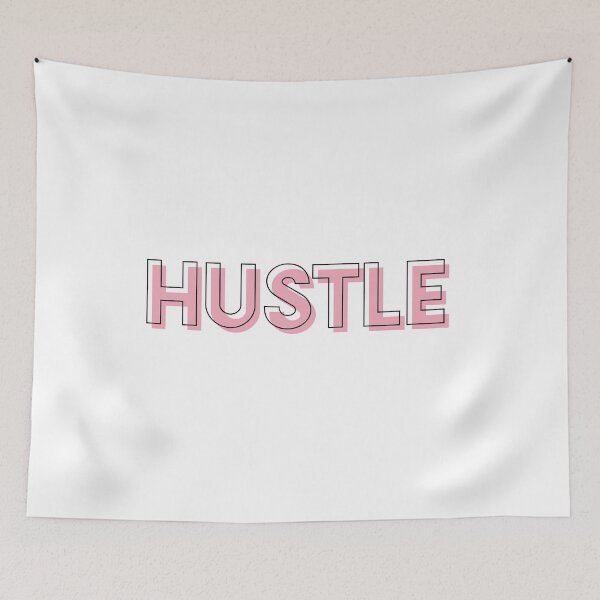 Item preview, Hustle Pink Girly Outline Fashion Sans Serif  designed and sold by Creative Brat Design Studio.