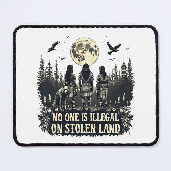 Item preview, No One Is illegal On Stolen Land Native American Indian designed and sold by Blok45.