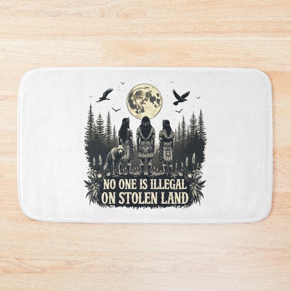 Item preview, No One Is illegal On Stolen Land Native American Indian designed and sold by Blok45.