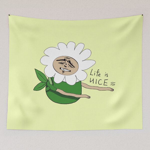 Item preview, Abstract flower with meme facial expression designed and sold by VladdissH.