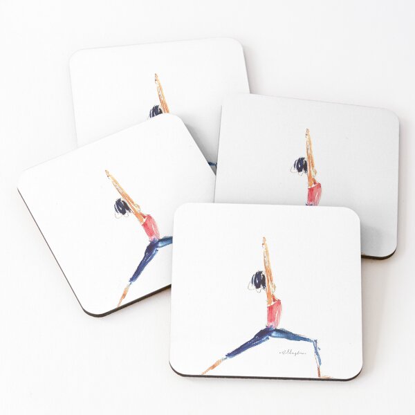 Item preview, "Watercolor Yoga Pose - Balance and Serenity" designed and sold by o2illustre.