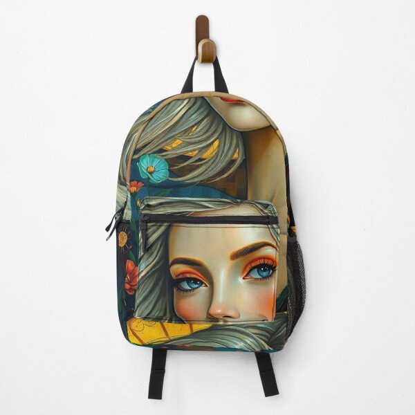 Item preview, Beautiful gray haired lady illustration inspired by Gustav Klimt designed and sold by Vintage Designs +.