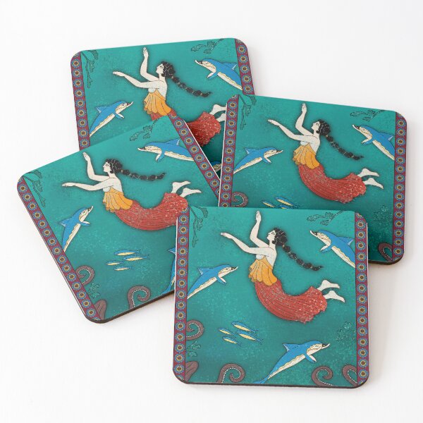Item preview, Minoan Fresco in Marine Style designed and sold by Ancient-Tales.