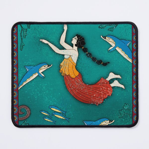 Item preview, Minoan Fresco in Marine Style designed and sold by Ancient-Tales.