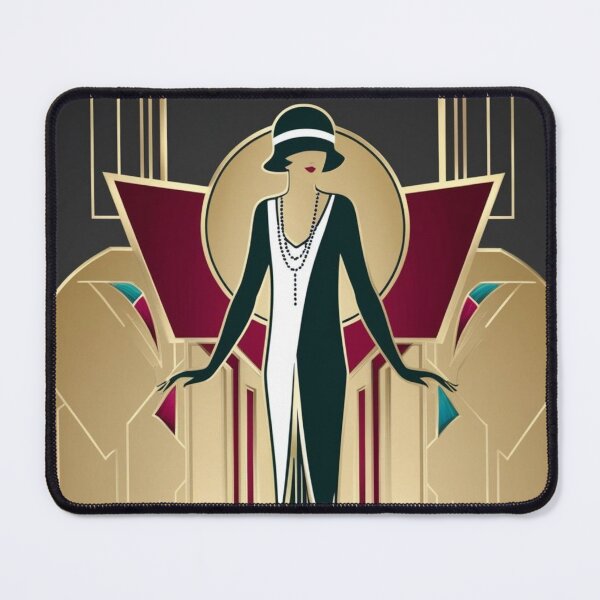 Item preview, Flapper Girl. 1920's Art Deco design. designed and sold by Shoot-The-Moon.