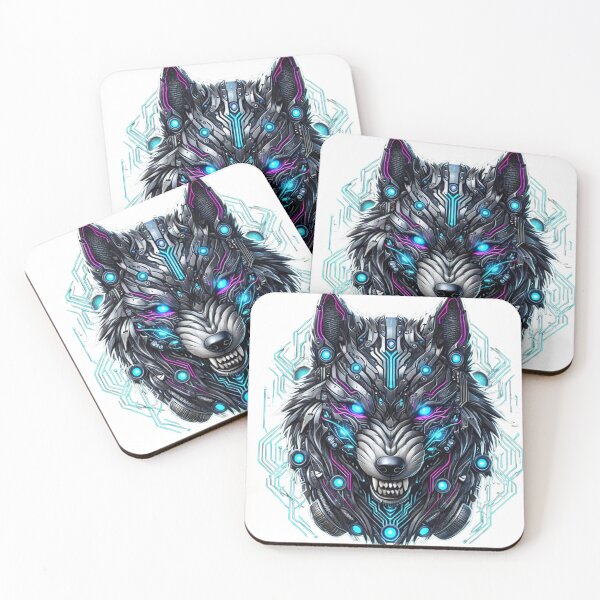 Item preview, Cybernetic Wolf - Futuristic Biomechanical Design designed and sold by Nauert's.