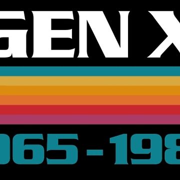 Artwork thumbnail, Generation X 1965 to 1980 Vintage Stripes by therocketman