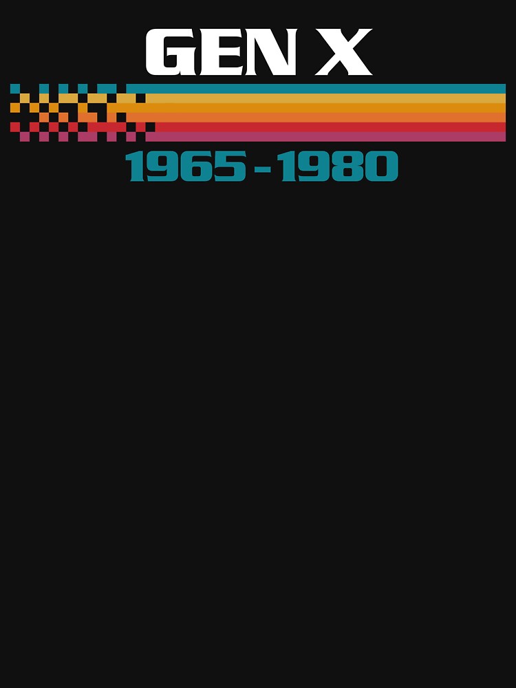 Thumbnail 7 of 7, Essential T-Shirt, Generation X 1965 to 1980 Vintage Stripes designed and sold by therocketman.