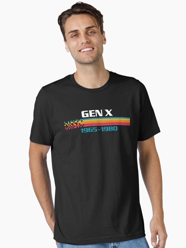 Thumbnail 1 of 7, Essential T-Shirt, Generation X 1965 to 1980 Vintage Stripes designed and sold by therocketman.