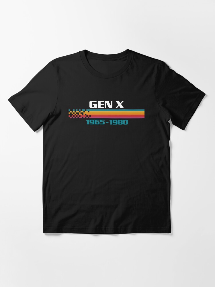 Thumbnail 3 of 7, Essential T-Shirt, Generation X 1965 to 1980 Vintage Stripes designed and sold by therocketman.