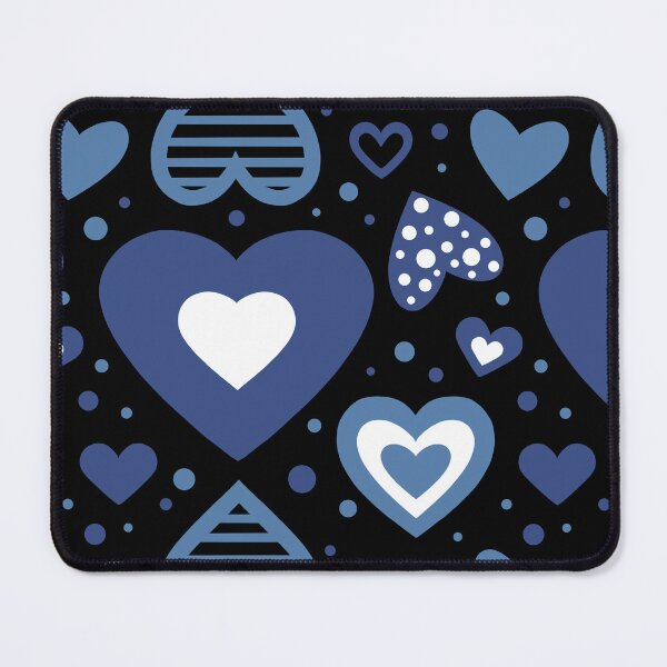Item preview, Blue Valentine's hearts pattern designed and sold by AriLady.
