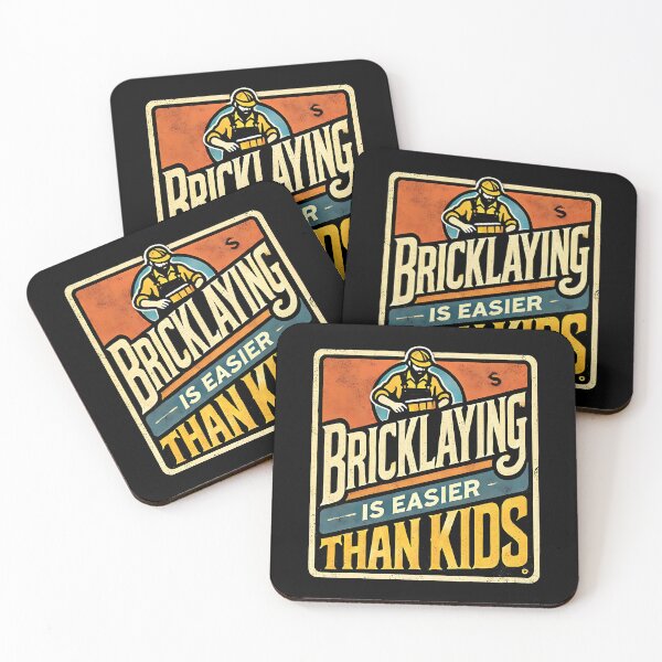 Item preview, Bricklaying Is Easier Than Kids Funny Bricklayer Dad designed and sold by DomTeesHaven.