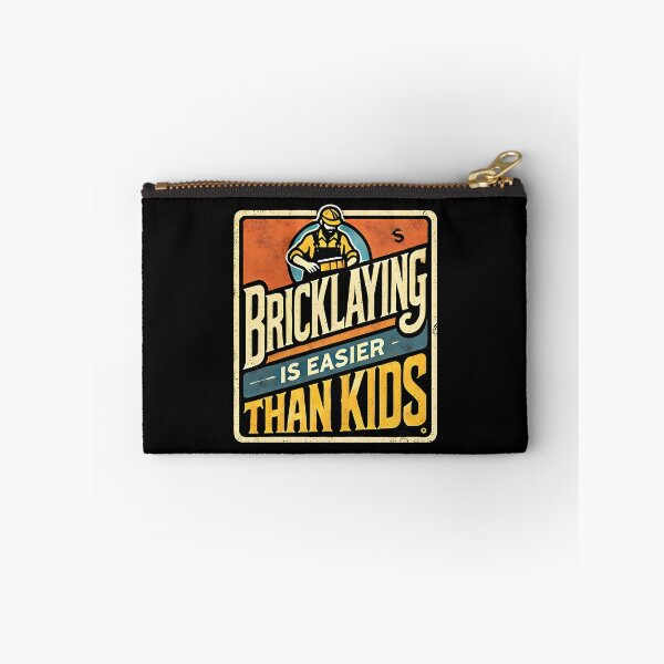 Item preview, Bricklaying Is Easier Than Kids Funny Bricklayer Dad designed and sold by DomTeesHaven.