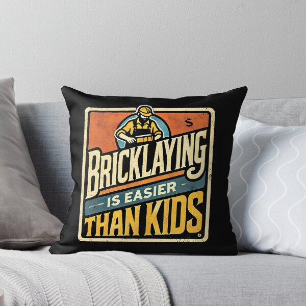 Item preview, Bricklaying Is Easier Than Kids Funny Bricklayer Dad designed and sold by DomTeesHaven.