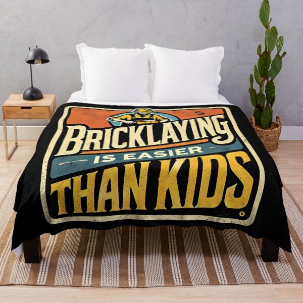 Item preview, Bricklaying Is Easier Than Kids Funny Bricklayer Dad designed and sold by DomTeesHaven.
