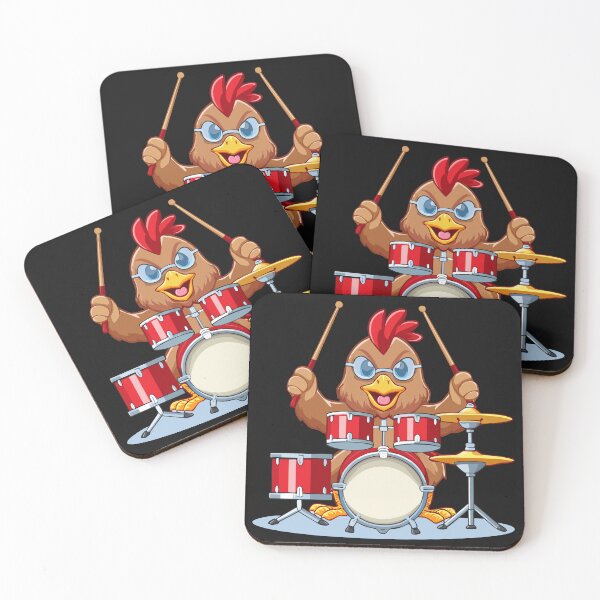 Item preview, Angry Chicken Playing Drums designed and sold by Gnfree.