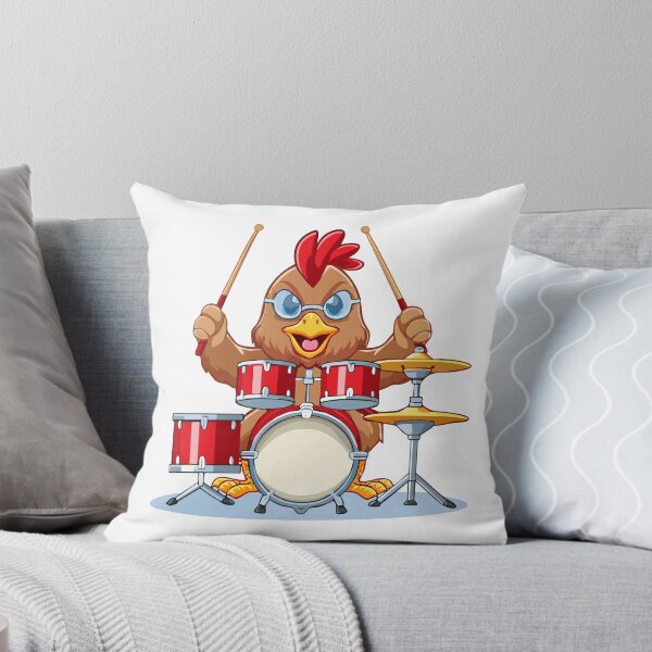 Item preview, Angry Chicken Playing Drums designed and sold by Gnfree.