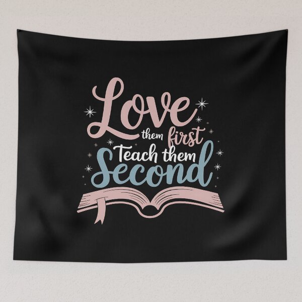 Item preview, Love Them First, Teach Them Second Teacher valentines - A perfect gift for teachers, educators, and mentors who want to celebrate the love and dedication they put into teaching every day. designed and sold by ZyziowskyArt.