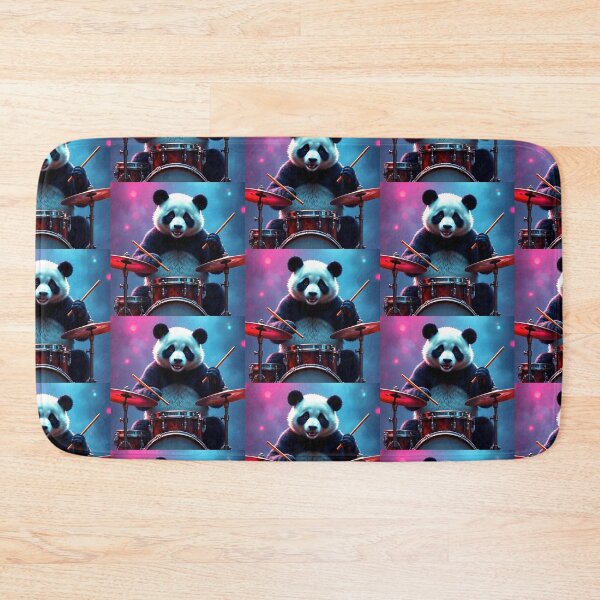 Item preview, Drummer Cute Panda designed and sold by Dogandesighn.