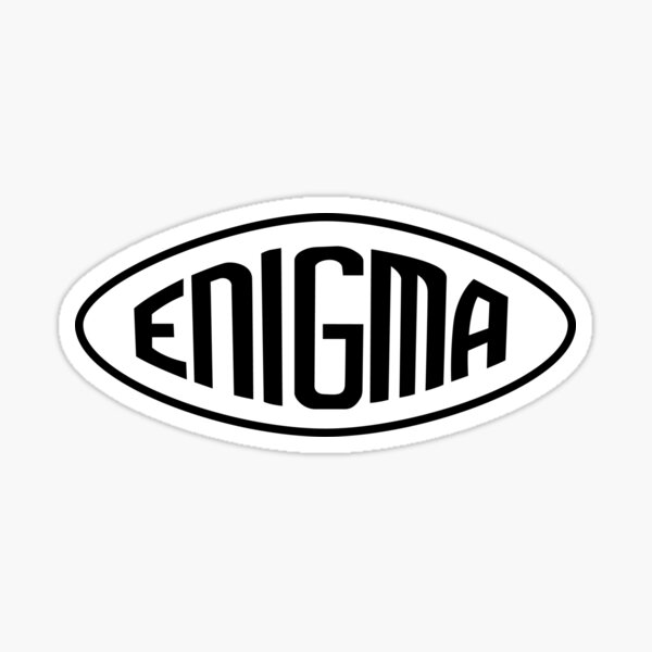 "Enigma Machine Logo (Black)" Sticker for Sale by warbirdwear Redbubble