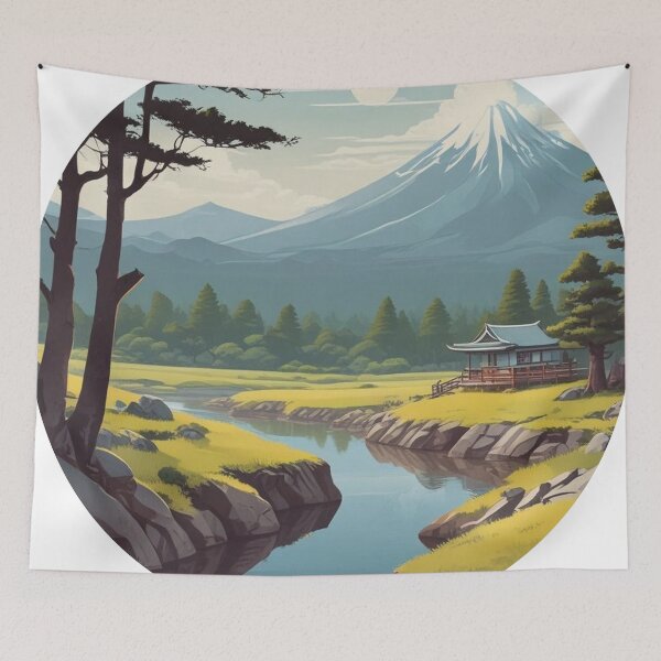 Item preview, Japan landscape designed and sold by Only Good Vibes.